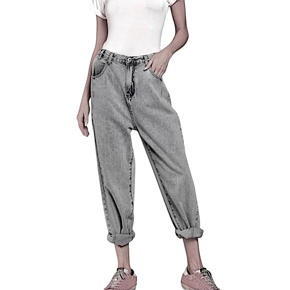 POL Washed Black Denim Boyfriend Jeans Relaxed Fit Straight Leg Size S,M,L New! - Picture 16 of 16